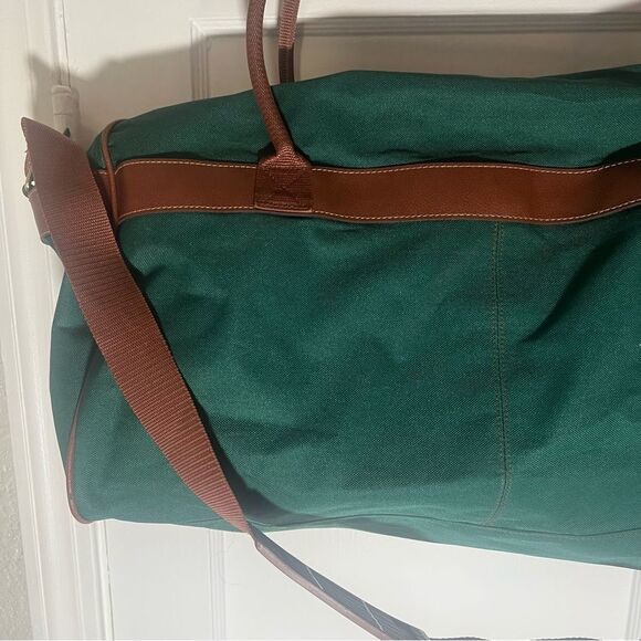 VTG 90s Polo Ralph Lauren Green Medium 21” Carry Bag Canvas Weekender Travel. - Picture 6 of 12